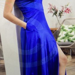 Royal Blue Gown Dress