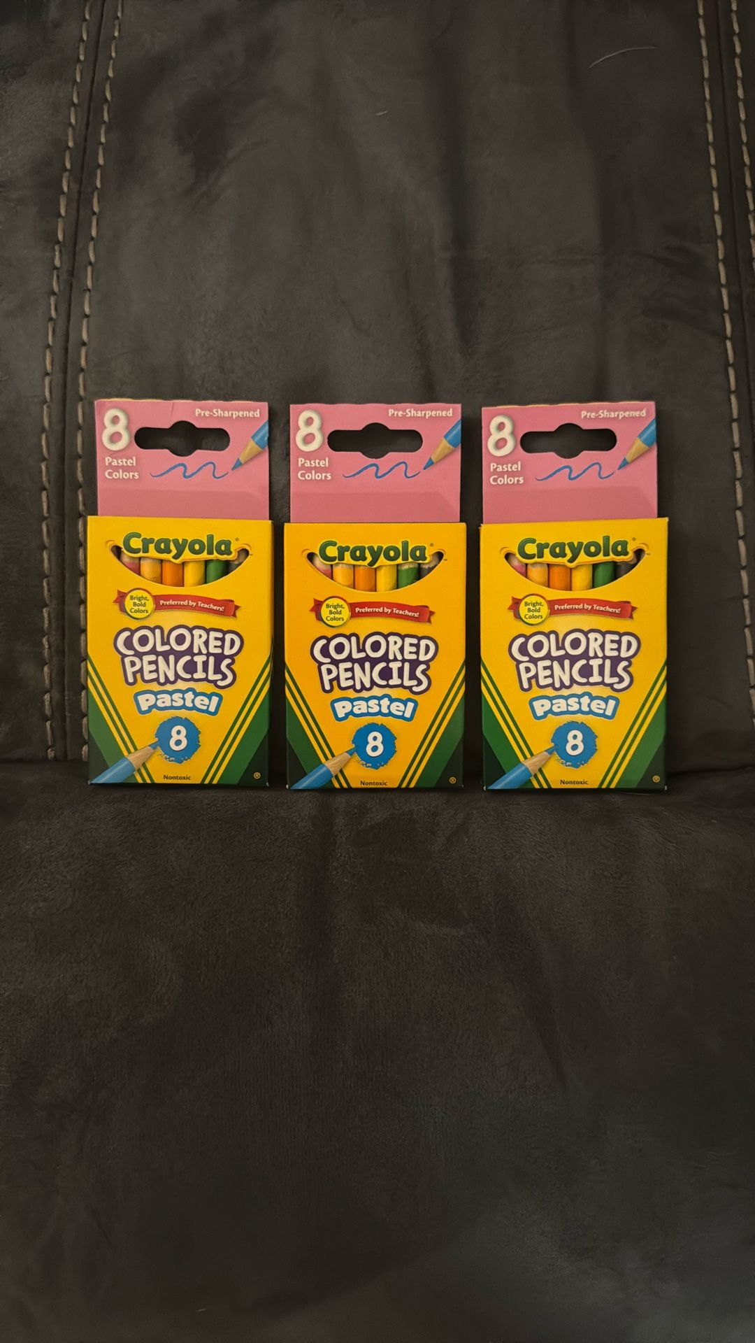 New Crayola 3 Sets, 8 Pack Mini Pastel Colored Pencils