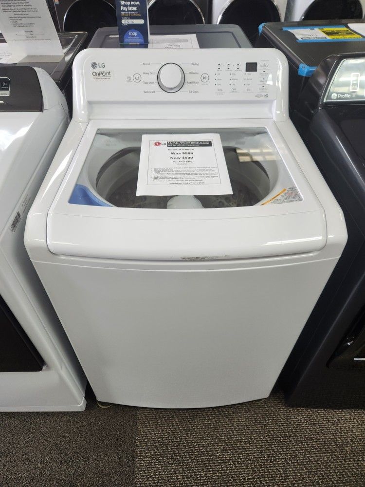 4.3 Cu. Ft. Top Load Washer in White with 4-Way Agitator, NeveRust Drum and TurboDrum Technology