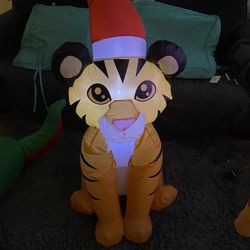 Gemmy 3.5' Very Rare Airblown Christmas Toys with Santa Hat Inflatable!!!$100.00 For All!!!!!