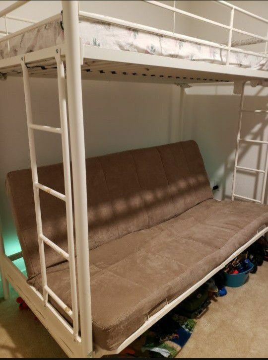 DHP Twin Over Full Metal Bunk bed