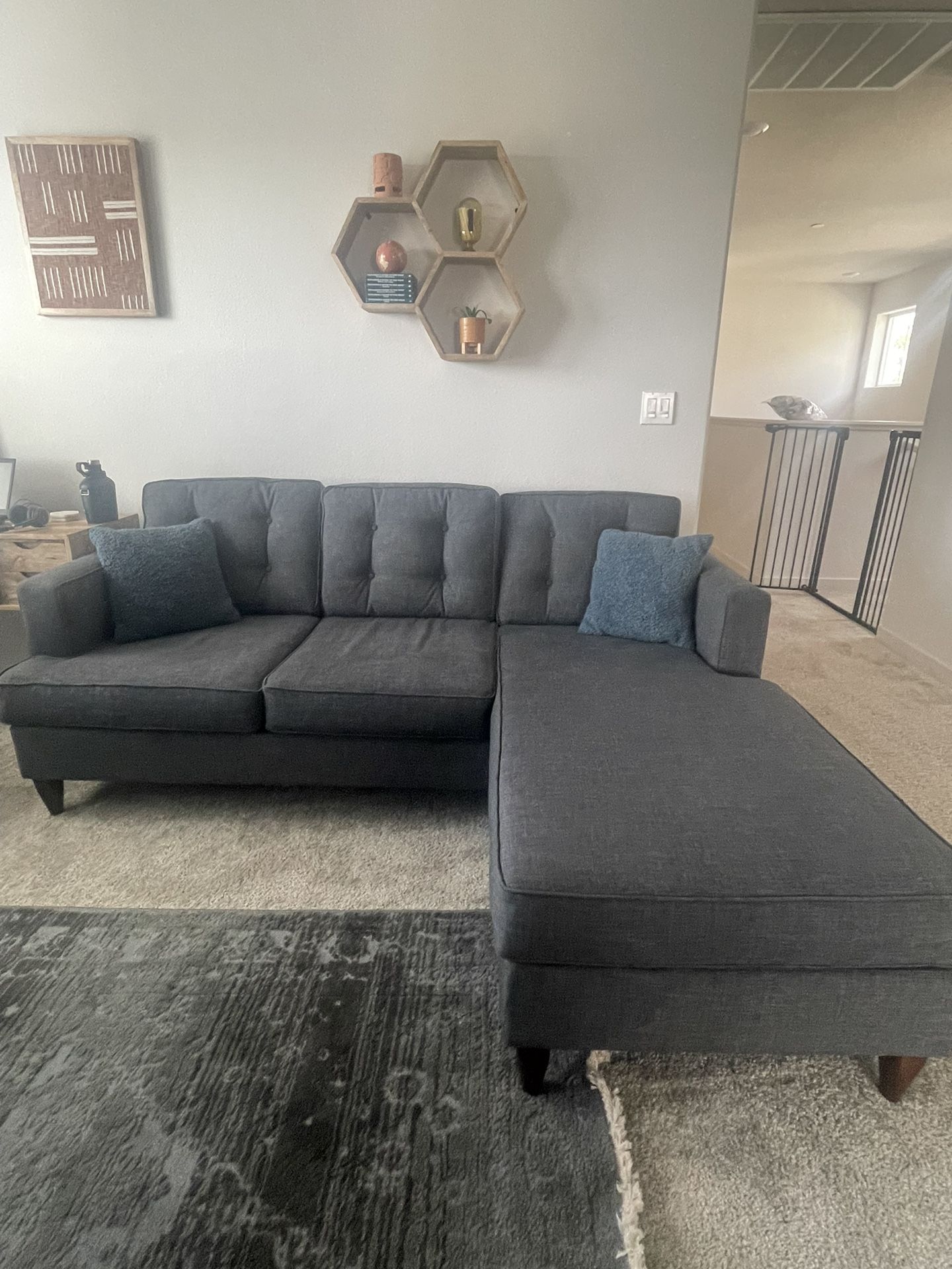 Blue Couch / Sofa - Left or Right Side Chase