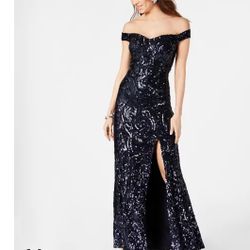 Night Way Sequined -off -The Shoulder