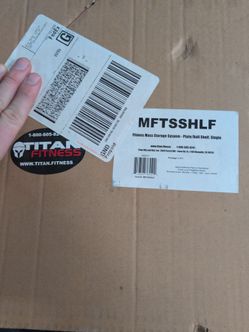 Titan Fitness plate/ball storage