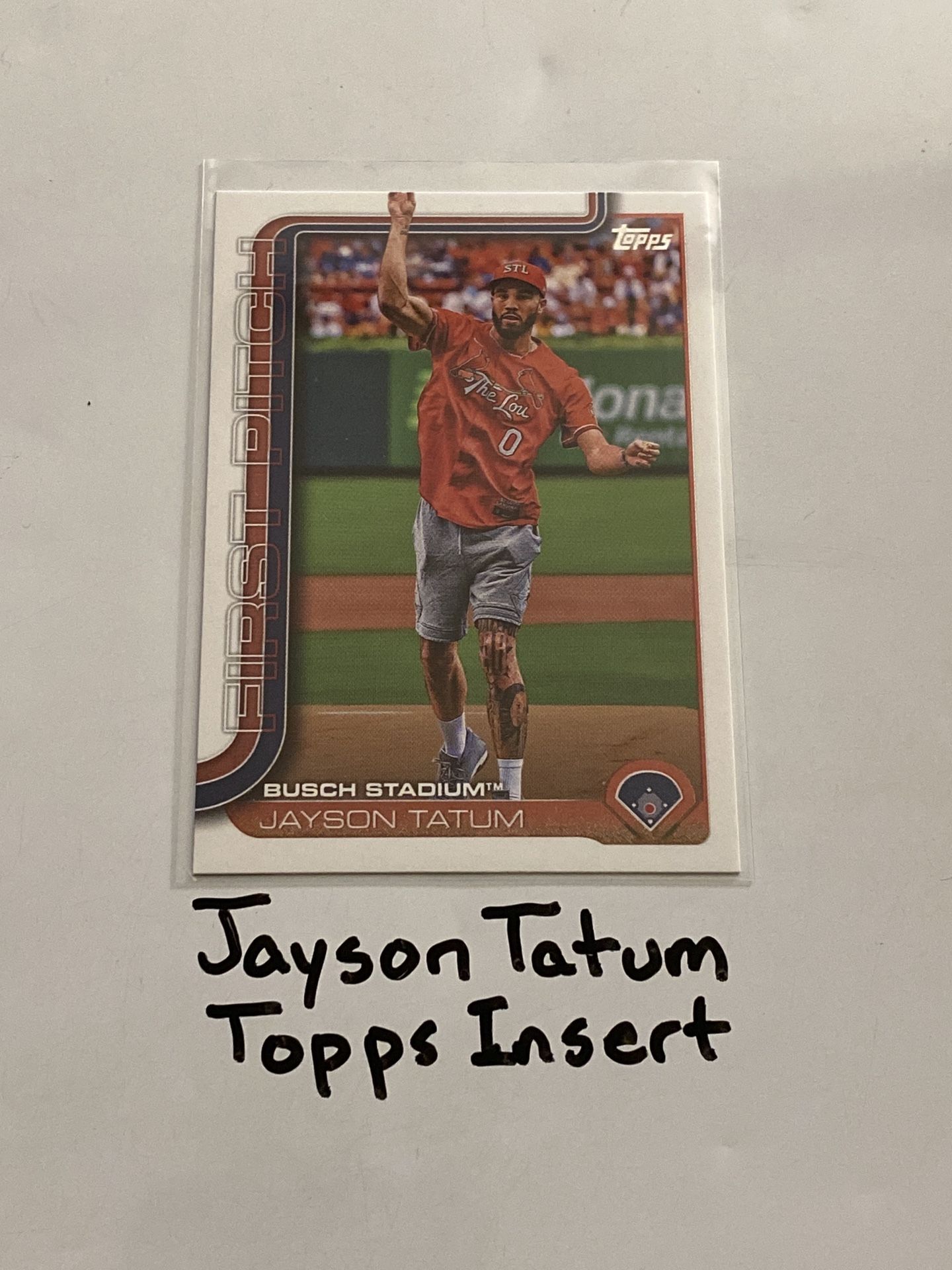 Jayson Tatum Boston Celtics All-Star Forward Topps Short Print Insert Card.