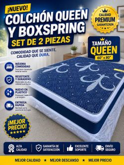 🟢NEW QUEEN PILLOWTOP SET $219