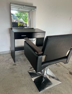 Barber chair and station