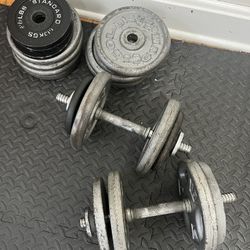 Adjustable Dumbbells With 150 Lbs Of Weight 