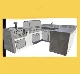 bbq islands asador Isla bara kitchen bar cocina barbeque barbecue Outdoor kitchens bars 