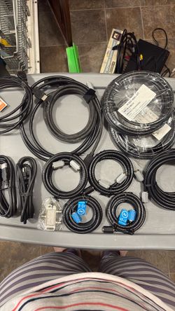 4-6ft coaxial cables and HDMIs/ 2way splitter