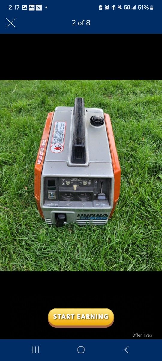 Honda Generator Like New Great Machine