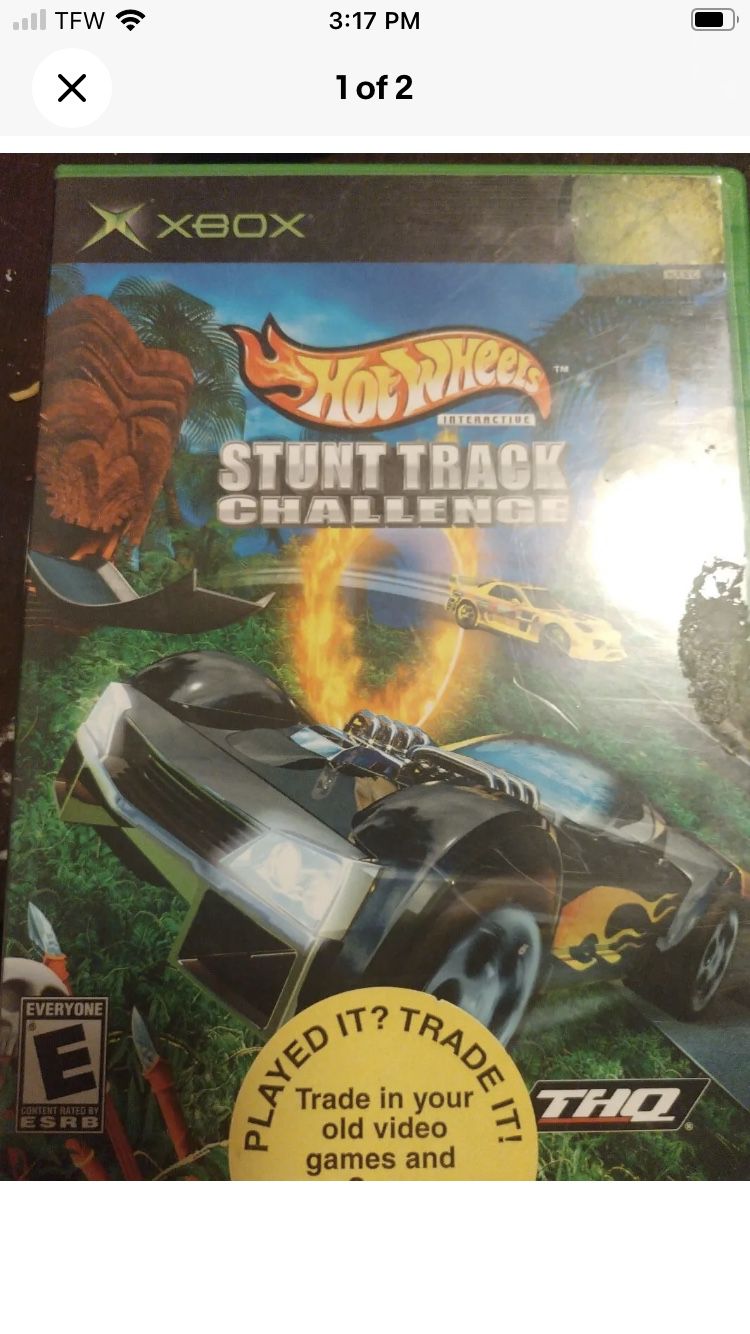Hot Wheels Stunt Track Challenge - Xbox Tested  scratched 