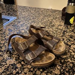 Men’s Birkenstock Milano Sandles - Dark Brown Size 10-10.5