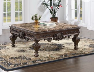 Square marble coffee table