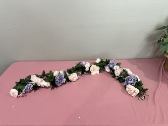 Pink And Purple Flower Garland