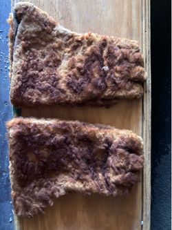 Vintage Shearling Gauntlet Gloves