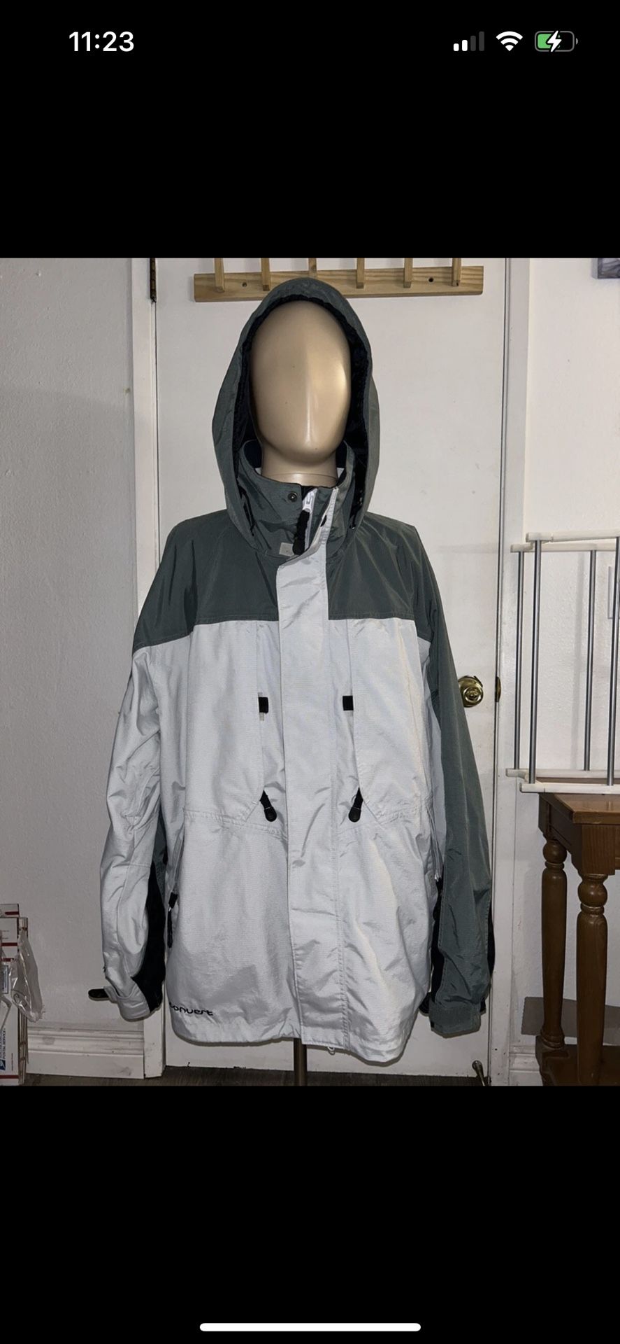 Columbia Convert Omnishield Snow Ski Snowboarding Jacket Men’s Gray Green Sz L