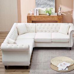 White Microfiber Couch
