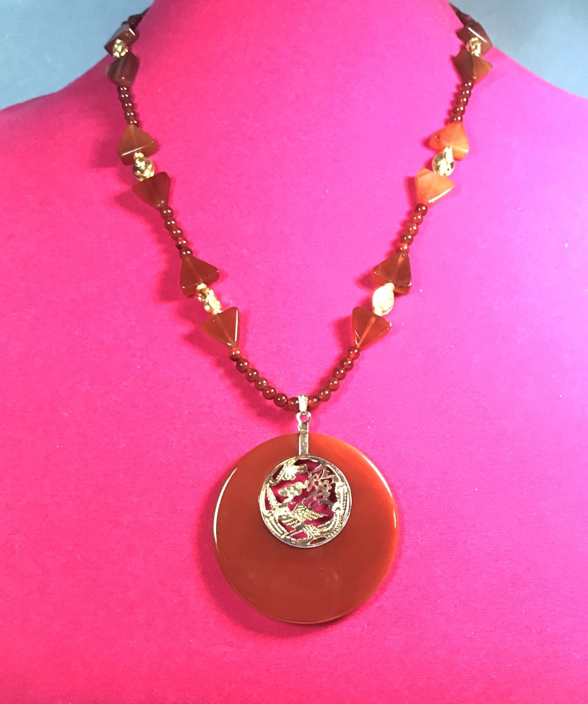 Handmade Carnelian Necklace