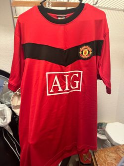 Manchester United 2007/08 Home Jersey 3XL AIG Sponsor Champions Patch