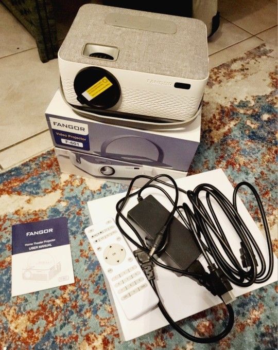 Wireless/Portable Home Projector WiFi/Bluetooth 8400mAh Battery, Rechargeable, 1080P
