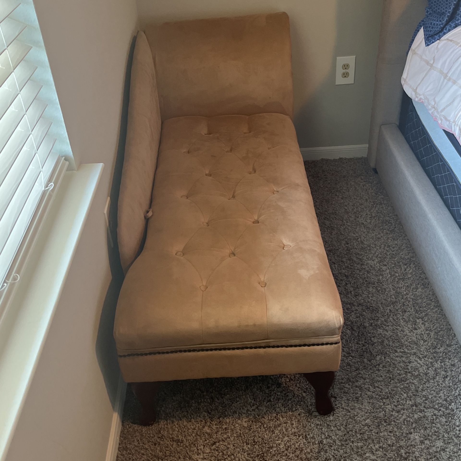Chaise, With Storage Spot