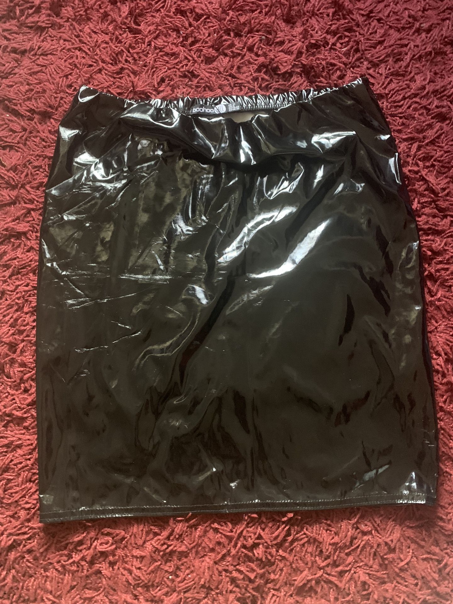 Boohoo Latex/faux Leather Skirt