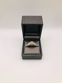 10k DIAMONDS MENS RING