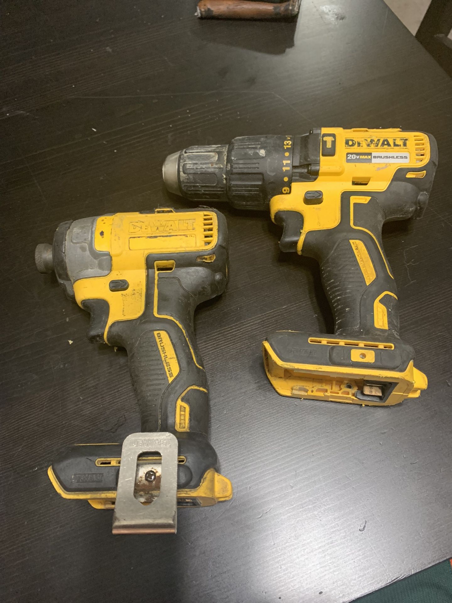 Dewalt 20v Brushless Hammer Drill & Impact