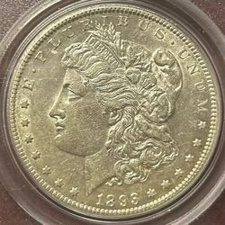 1893 CC MORGAN SILVER DOLLAR Uncirculated Details