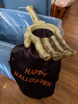 Halloween Skeleton Hand Candy Bag