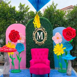 Flowers And Mushrooms Props / Party Decor