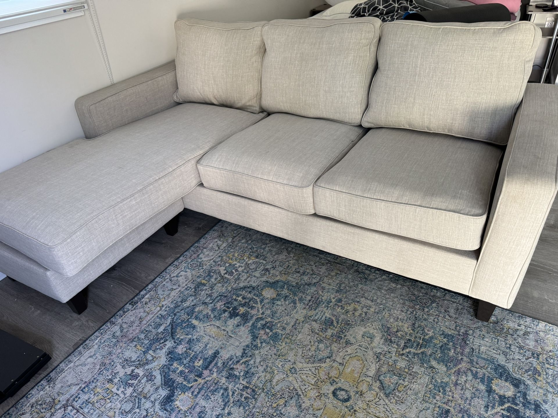 Serta L shape Cream Couch