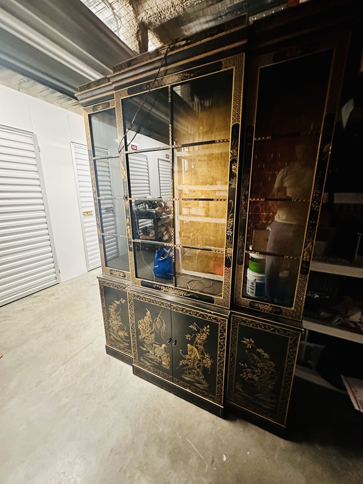 Antique Chinoiserie Display/Liquor Cabinet