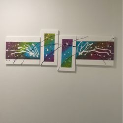 Four Abstracts Canvas 