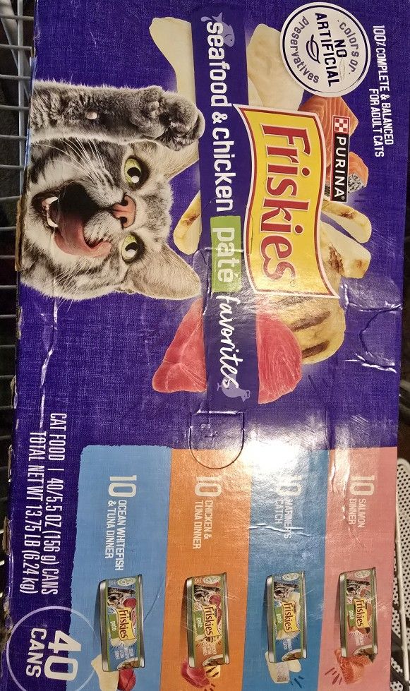 Purina Friskies Seafood & Chicken Pate 40can Pack
