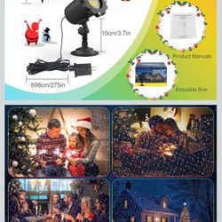 Christmas lights color projector