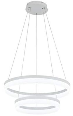ROYAL PEARL LED Pendant Light Modern Chandelier 5400lm 60W Flush Mount Pendant Lamp for Living Room Bedroom Office, 6000k