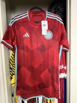 Adidas Colombia Soccer Away Jersey Red Men's Size Medium HB9164 MSRP$90