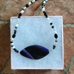 SPIRITUAL AGATE  PENDANT KNOWN TO ENERGIZE  &RELIEVE STRESS BEADED NECKLACE