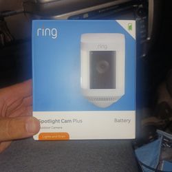 Ring Spotlight Cam Plus Outdoor Camera  (Light Siren)