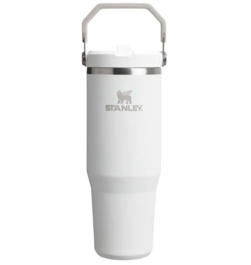 Stanley 20oz White Travel Tumbler Thermos Flip Straw Cup