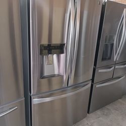 Kenmore Refrigerator French Door Stainless Steel Everything Works Good 💯👌