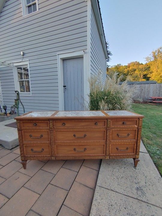 MCM Kent Coffee Walnut Pecan Triple Dresser Circa 1960
