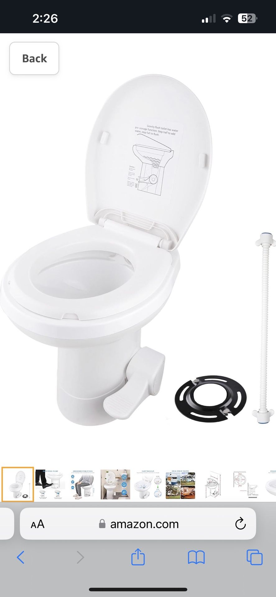 Brand New RV Luxury Toilet π½ For $120