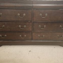 Dresser With Mirror + Two Night Stands 