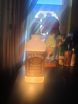Jack Daniel's frosted lamp