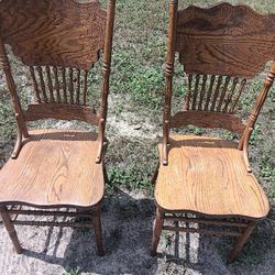 4 Wooden Chairs 