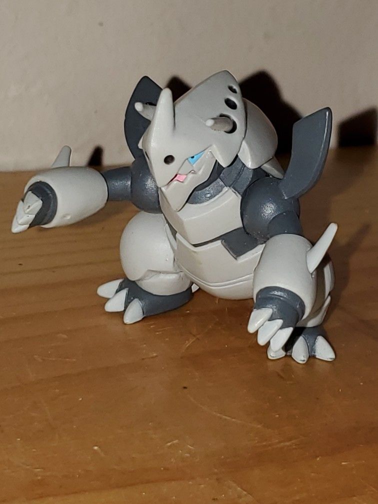 Pokemon Mega Aggron 2.5" Figure By TOMY! Excellent Condition!
