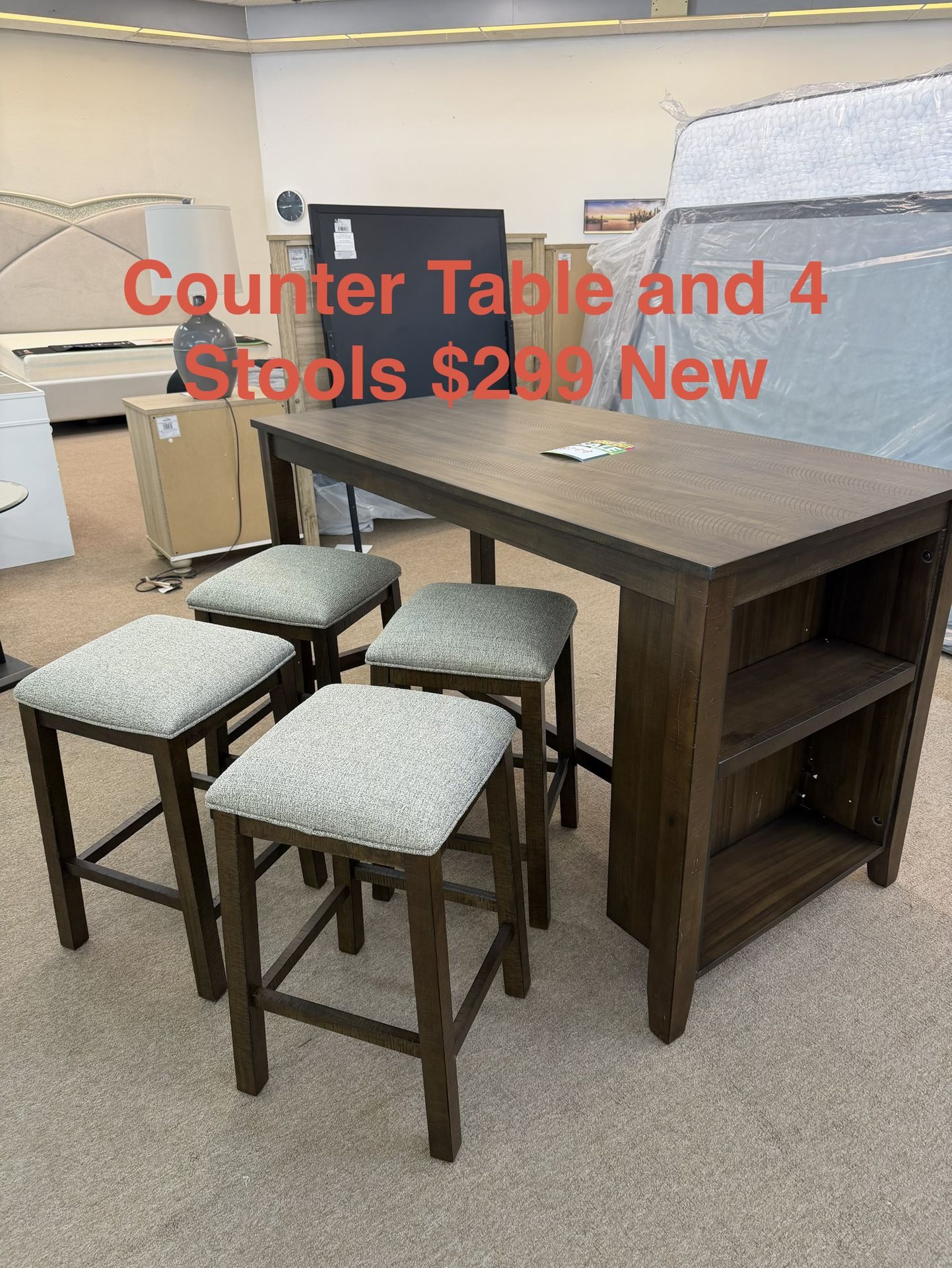 Counter High table And 4 Stools